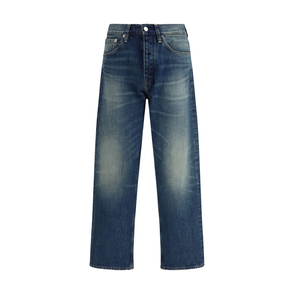 Sunflower Blue Cotton Relaxed Fit Jeans