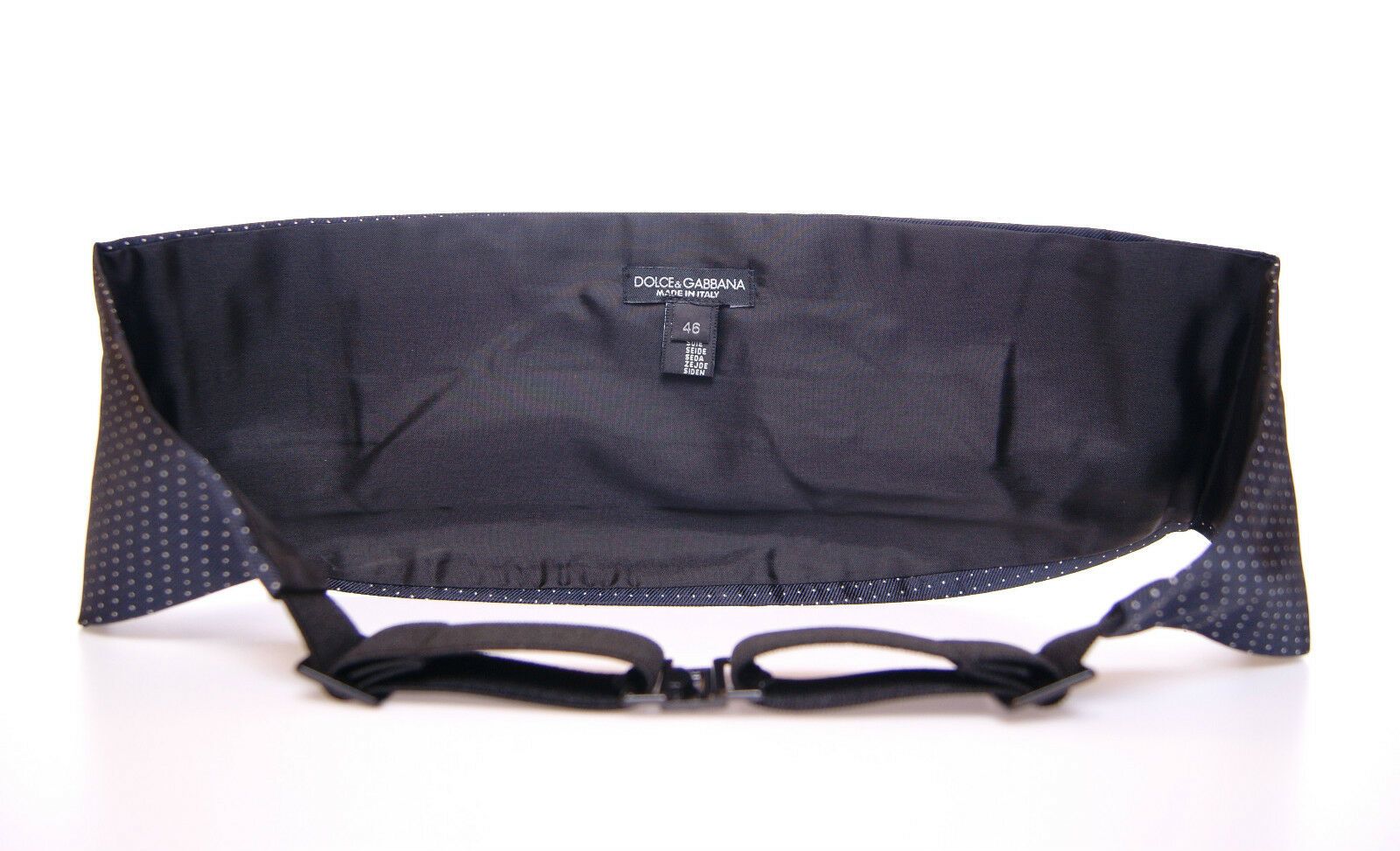 Dolce & Gabbana Blue Waist Smoking Tuxedo Cummerbund Belt