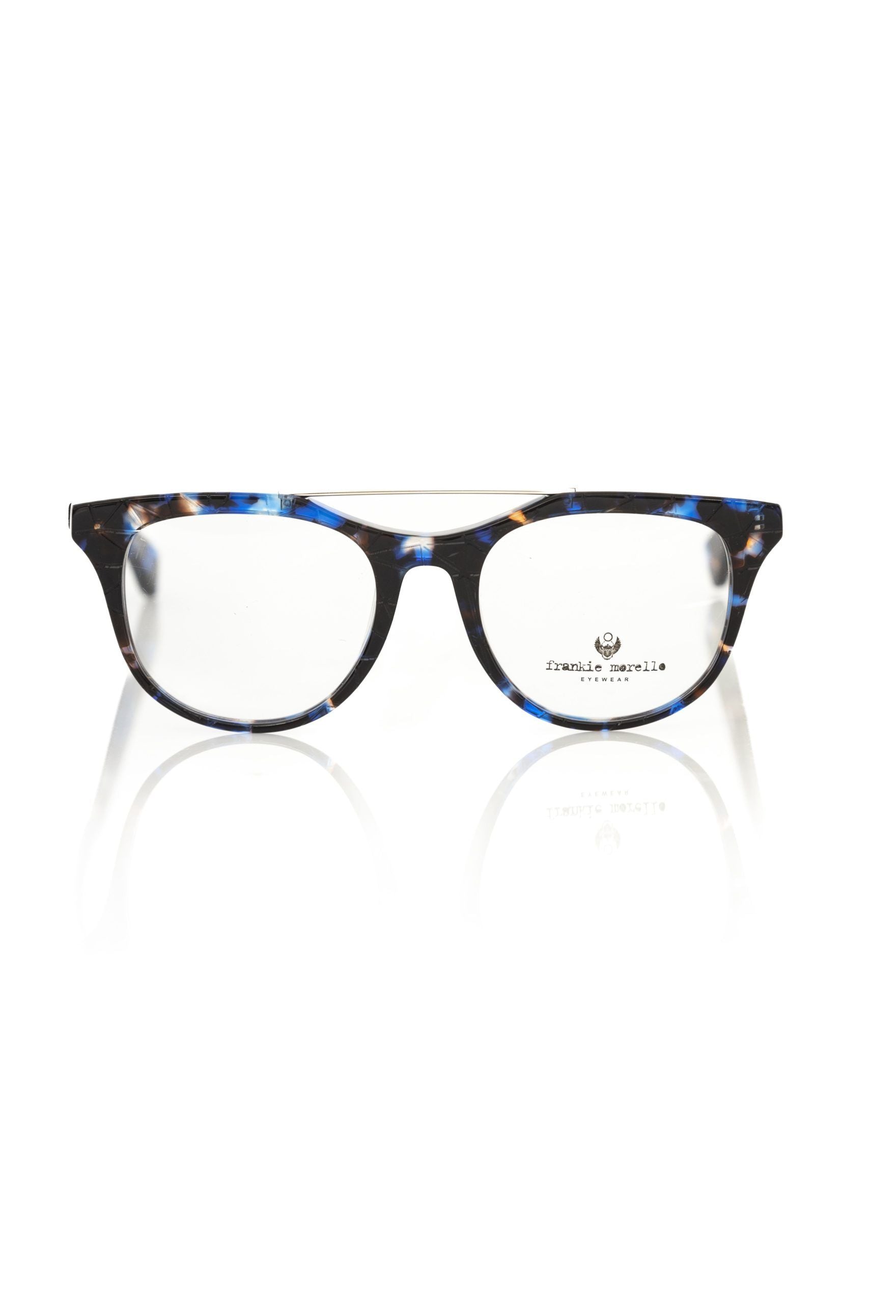 Frankie Morello Blue Acetate Unisex Eyeglass Frame