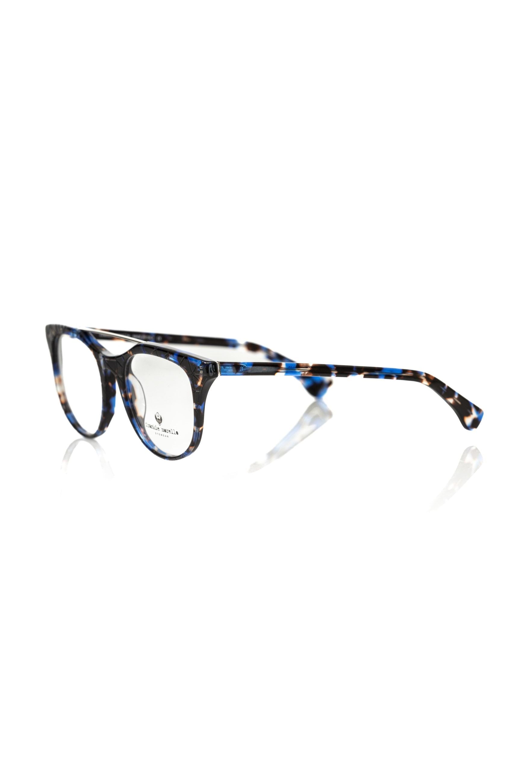 Frankie Morello Blue Acetate Unisex Eyeglass Frame