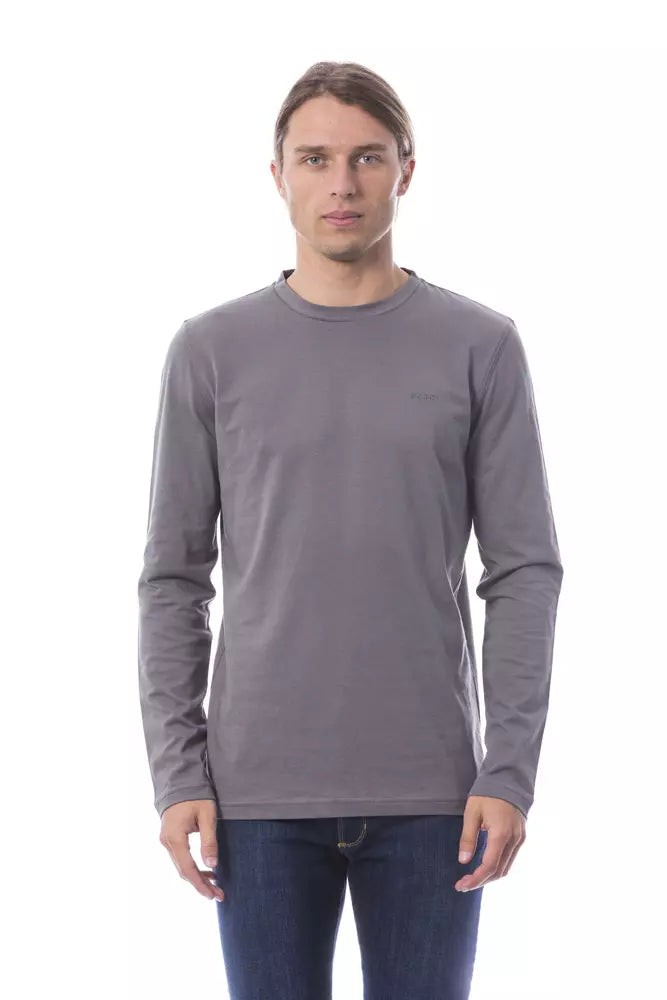 Verri "Gray Cotton Men T-Shirt"