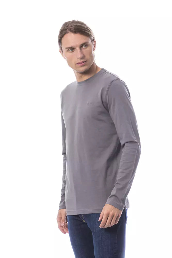 Verri "Gray Cotton Men T-Shirt"