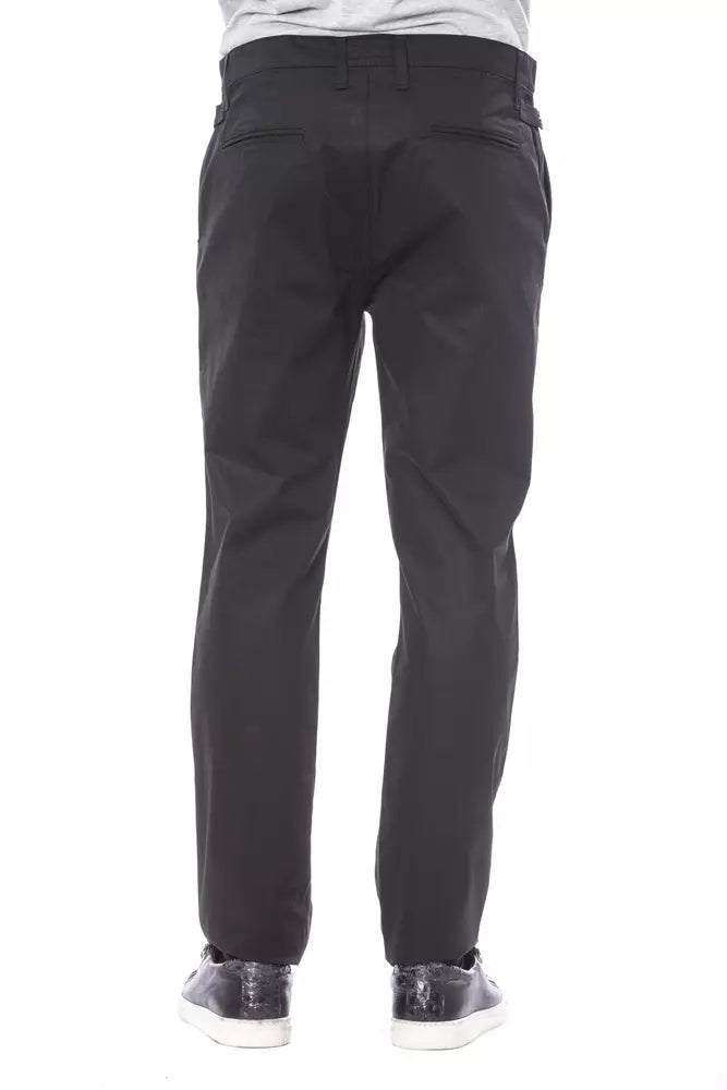 Verri Black Cotton Men Pants
