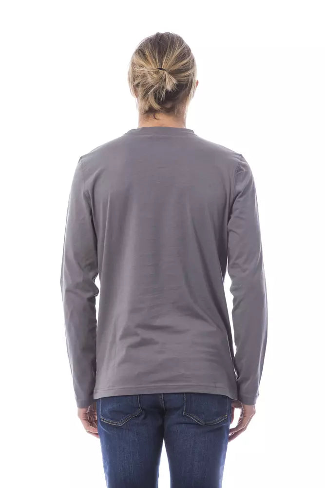 Verri "Gray Cotton Men T-Shirt"