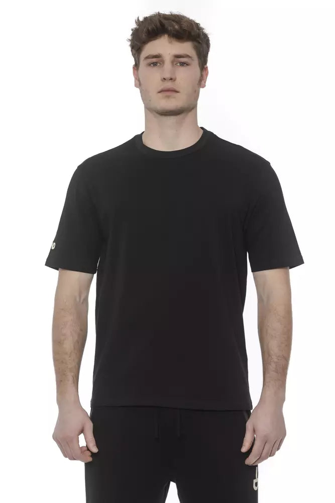 Tond Black Cotton Men's T-Shirt