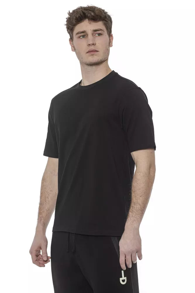 Tond Black Cotton Men's T-Shirt