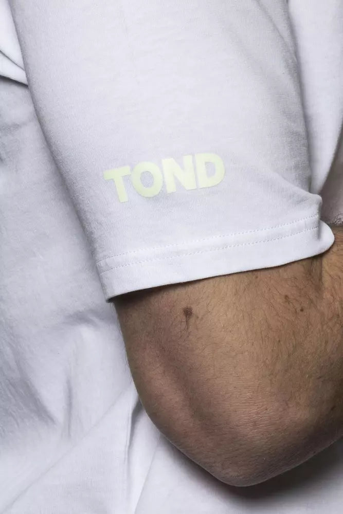 Tond White Cotton Men's T-Shirt