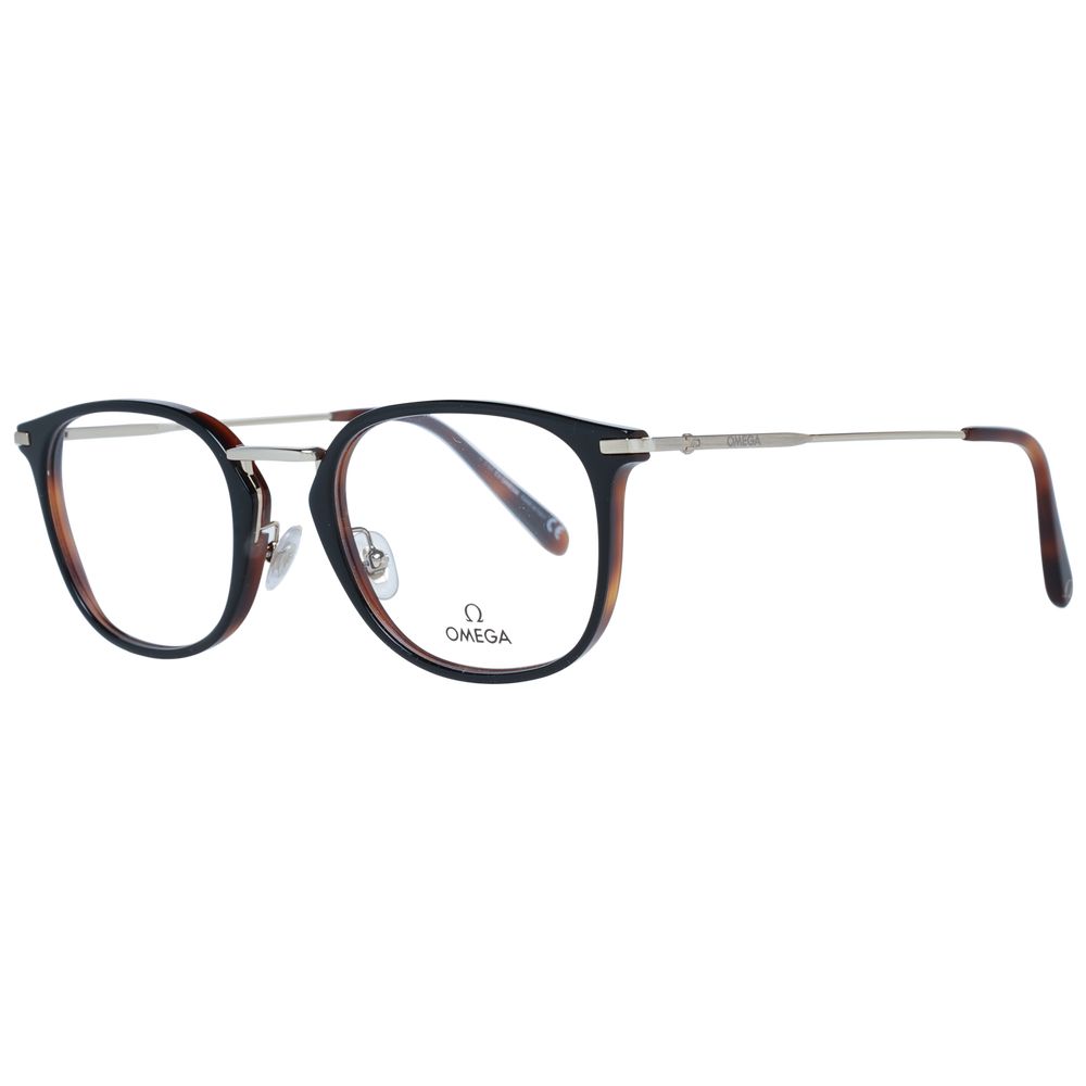 Omega Black Men Glasses Frame