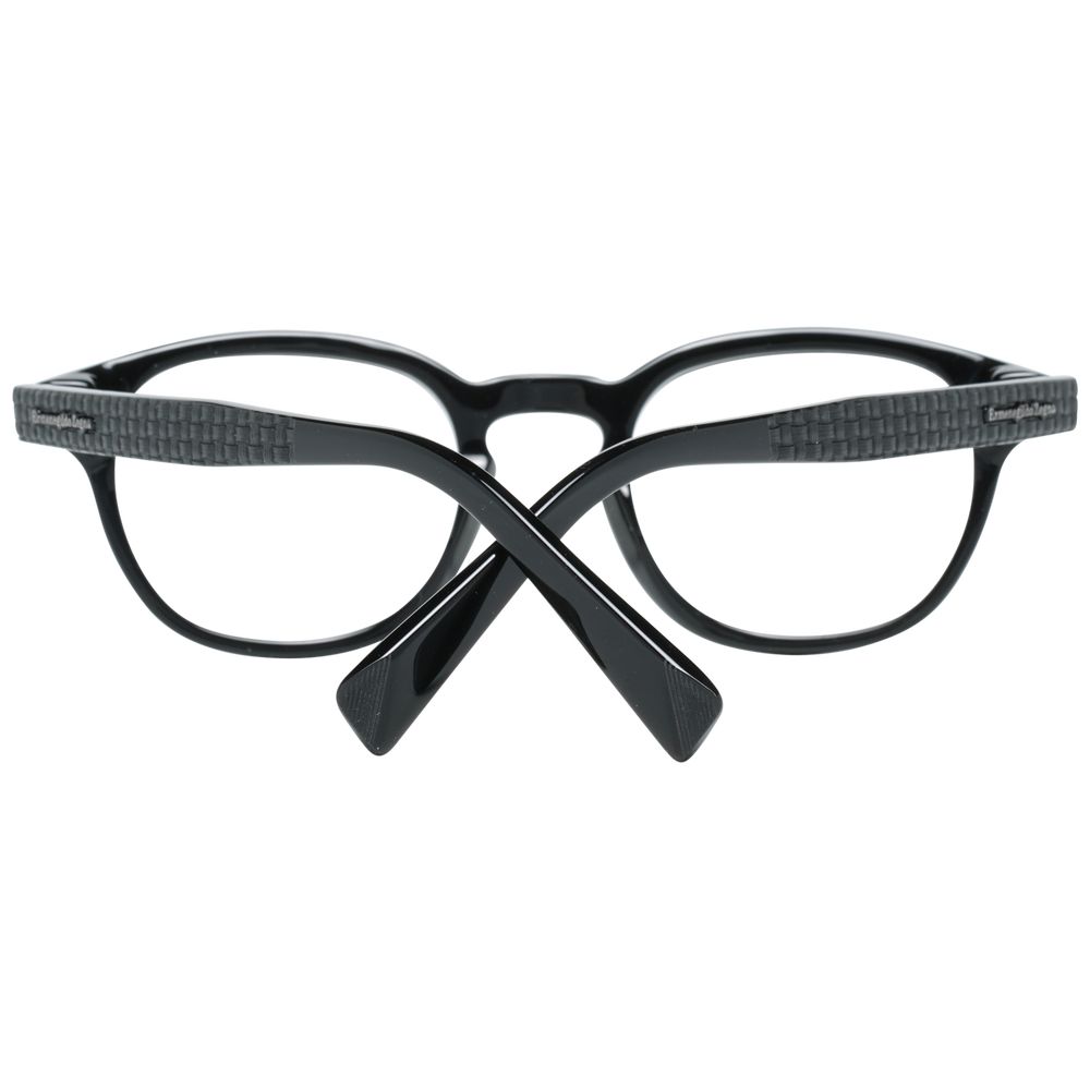 Ermenegildo Zegna Black Men Glasses Frame