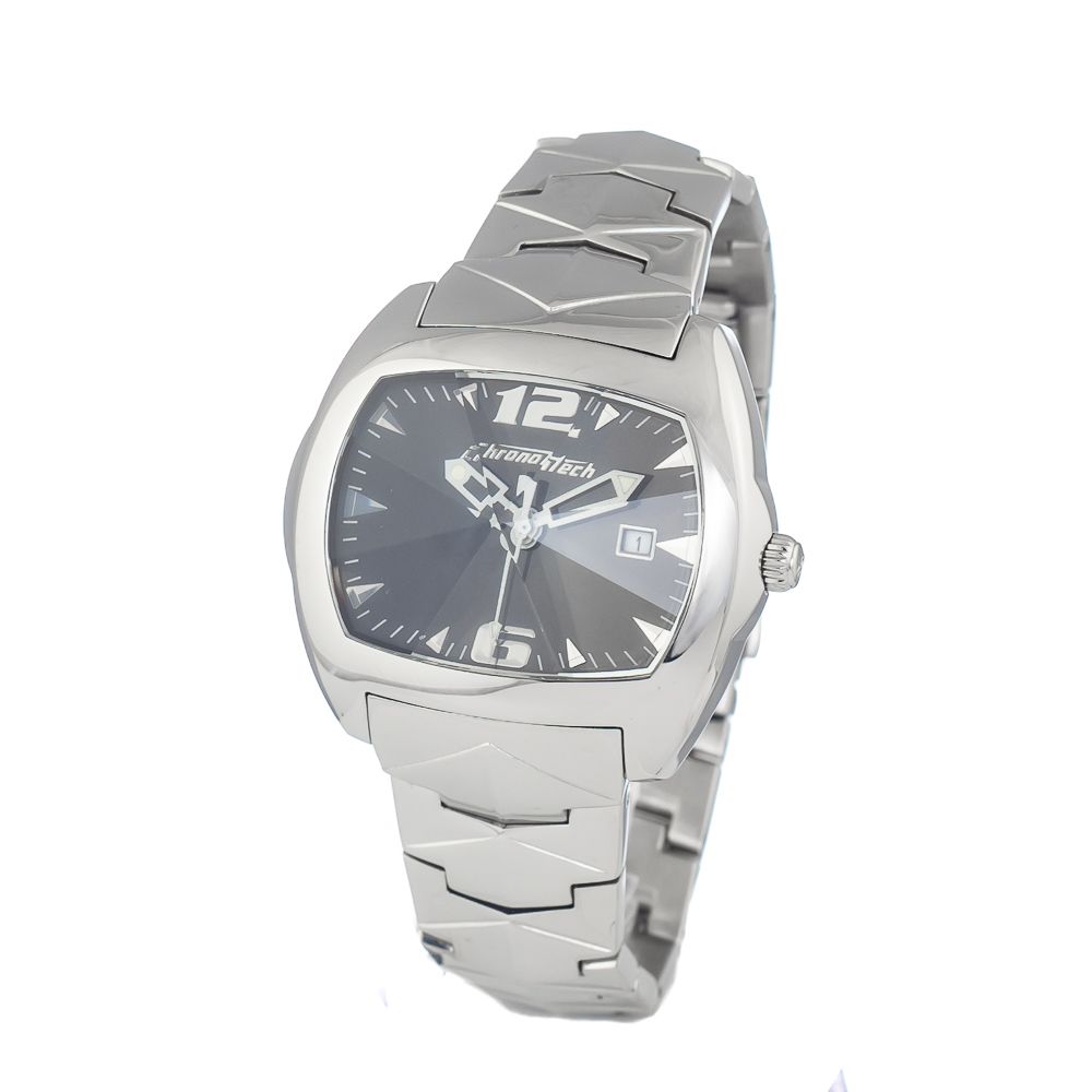 Chronotech Silver Stainless Steel Watch