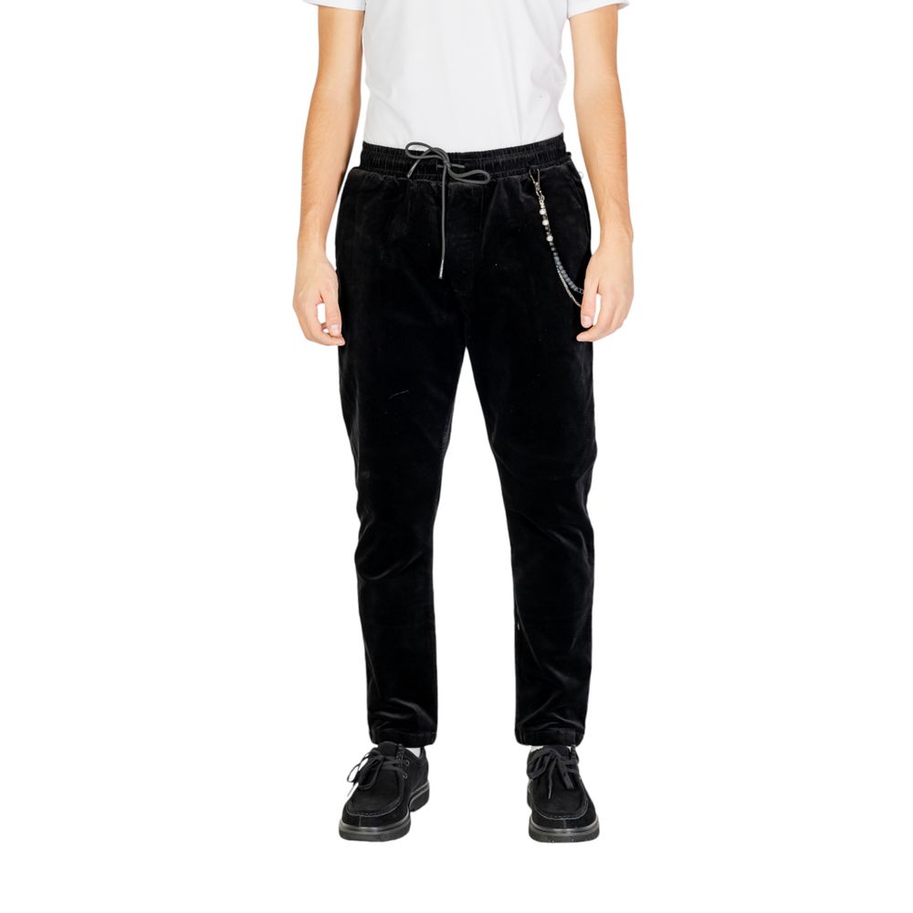 Gianni Lupo Black Cotton Jogger