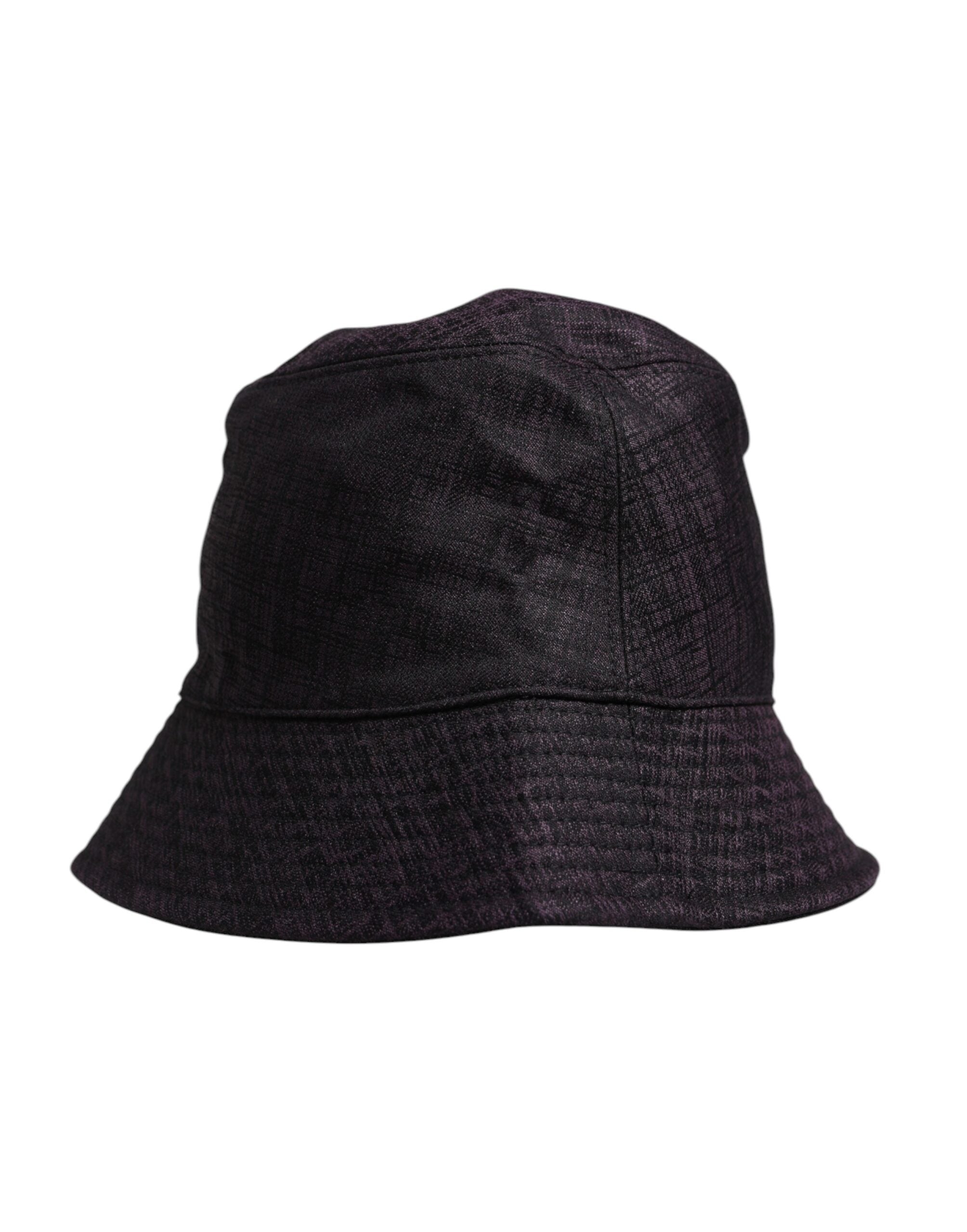 Dolce & Gabbana Black Wide Brim Nylon Bucket Hat