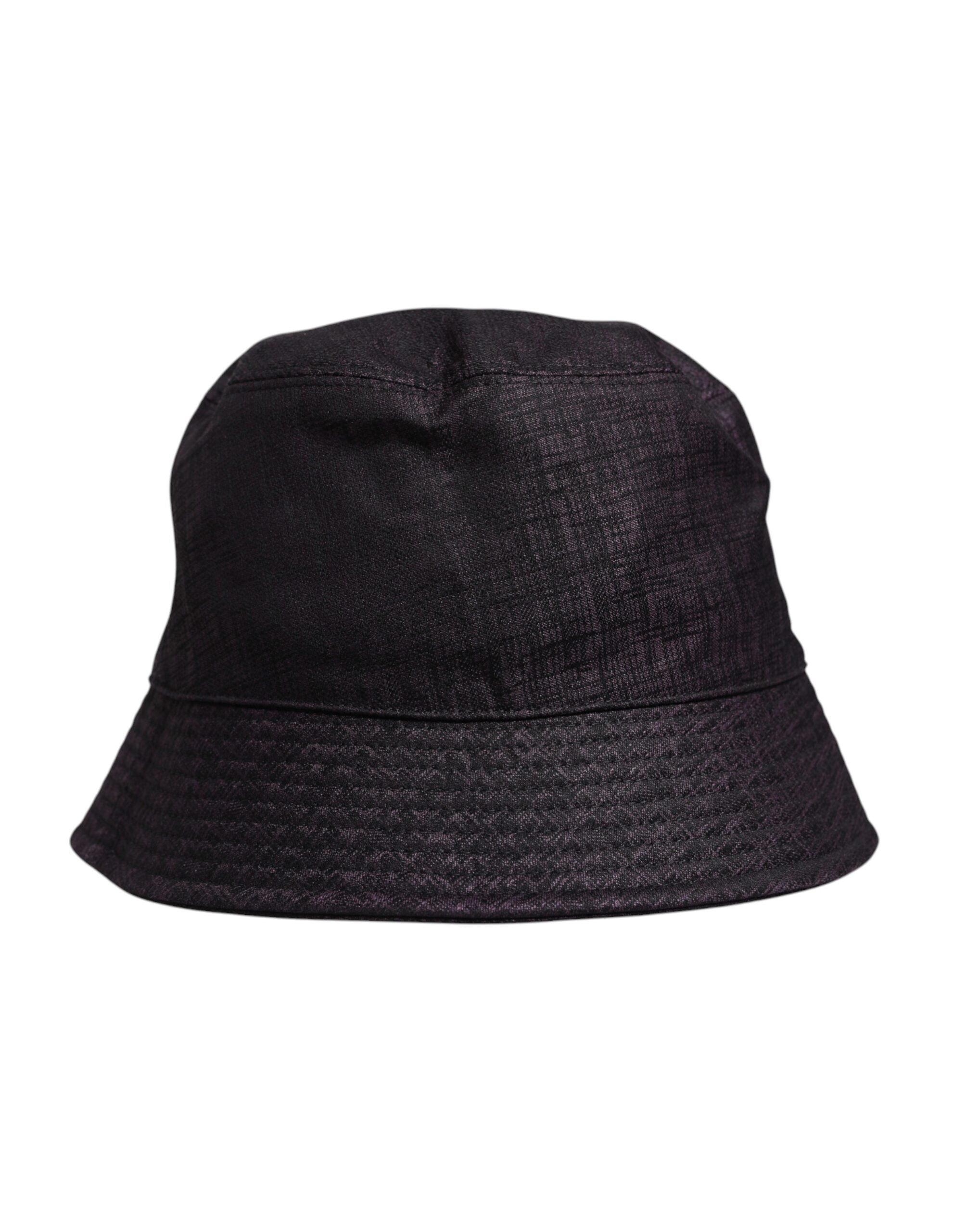Dolce & Gabbana Black Wide Brim Nylon Bucket Hat