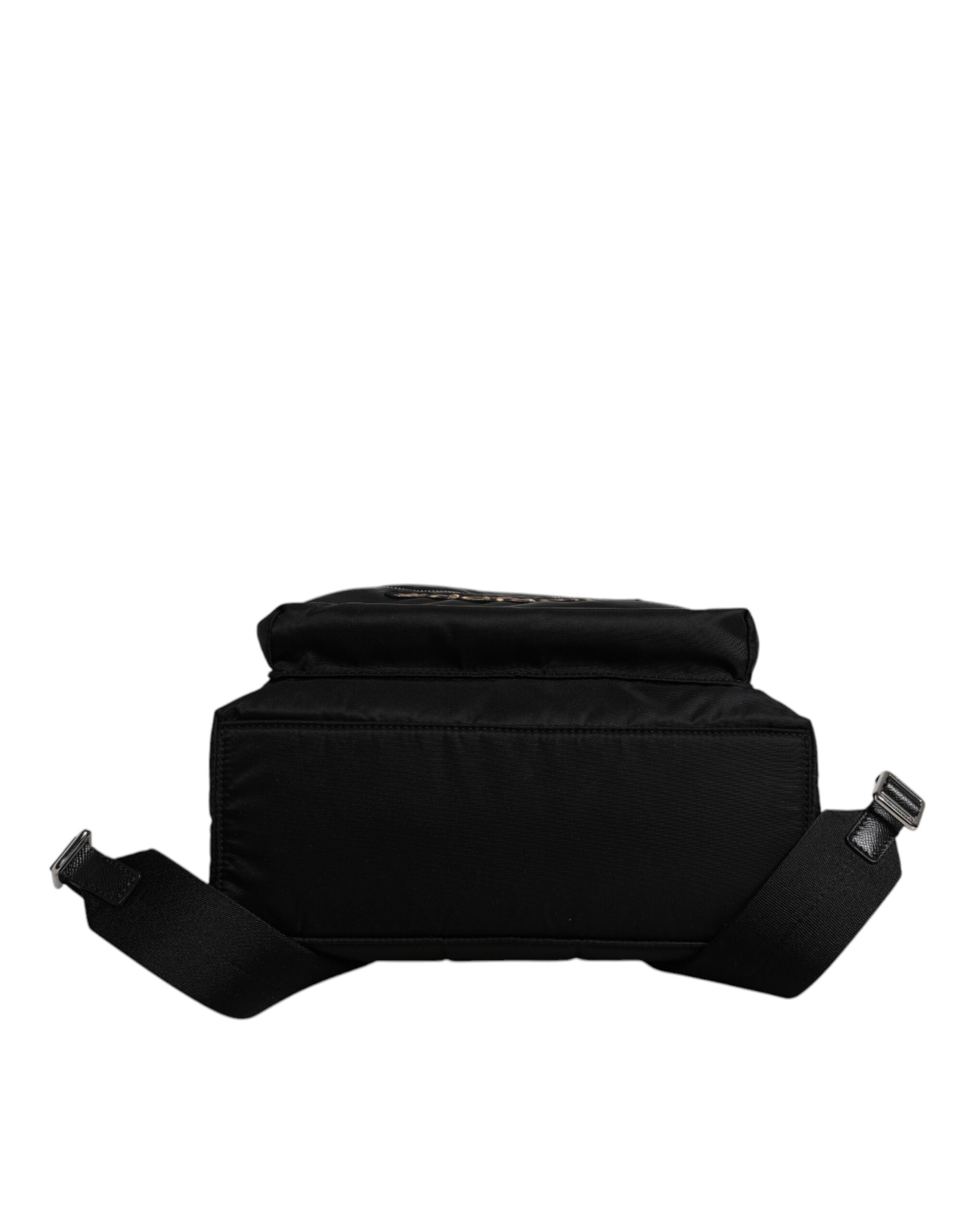 Dolce & Gabbana Black Nylon #DGFAMILY Embellished Backpack VULCANO Bag