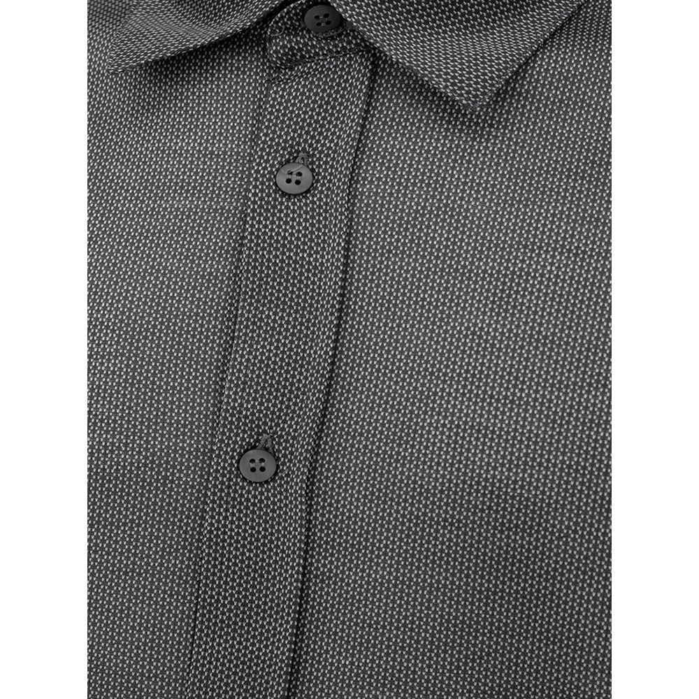 Canali Gray Cotton Shirt