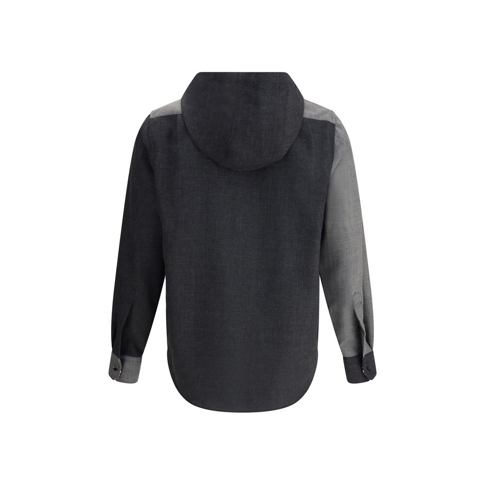 Thom Browne Hooded Shirt Jacket