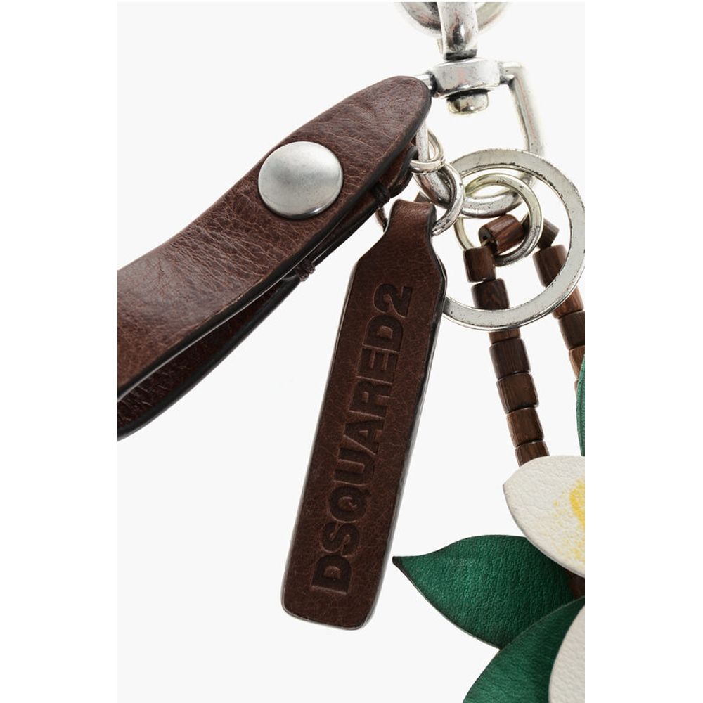 Dsquared² Keyring ALOHA SPIRIT with Leather Pendants