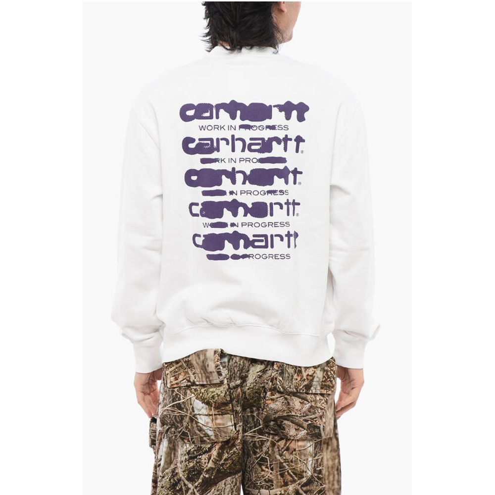 Carhartt Wip Brushed Cotton Crew-neck Sweatshirt with Contrasting Printed