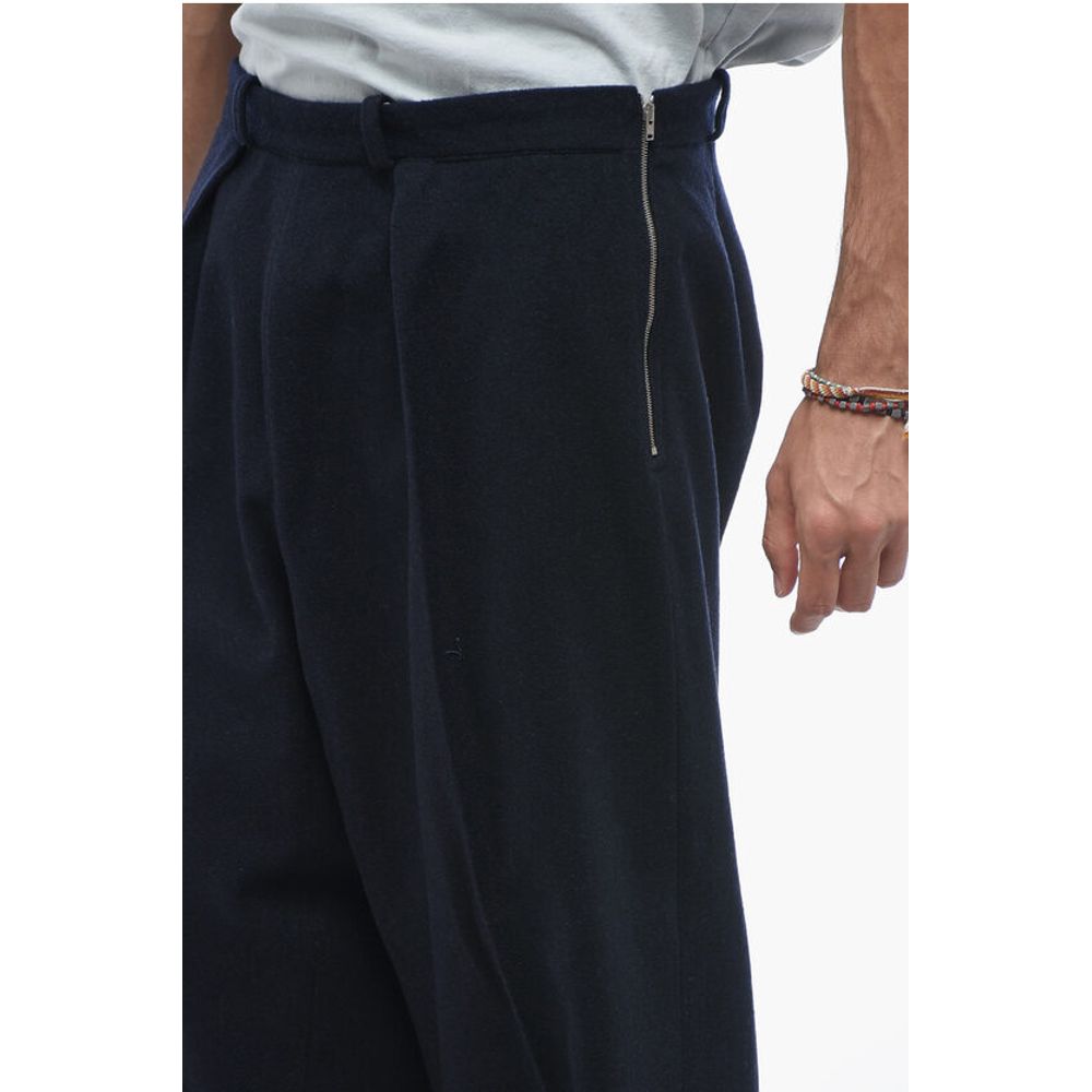 Maison Margiela MM10 Single-pleated Wool Blend Chinos Pants