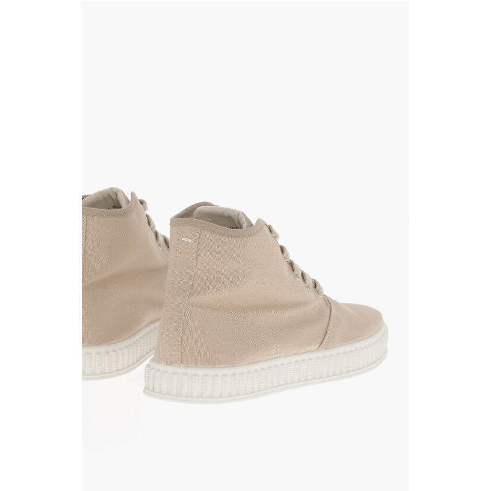 Maison Margiela MM22 Canvas High-top Sneakers with Rubber Sole