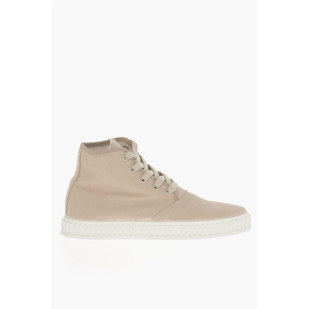 Maison Margiela MM22 Canvas High-top Sneakers with Rubber Sole