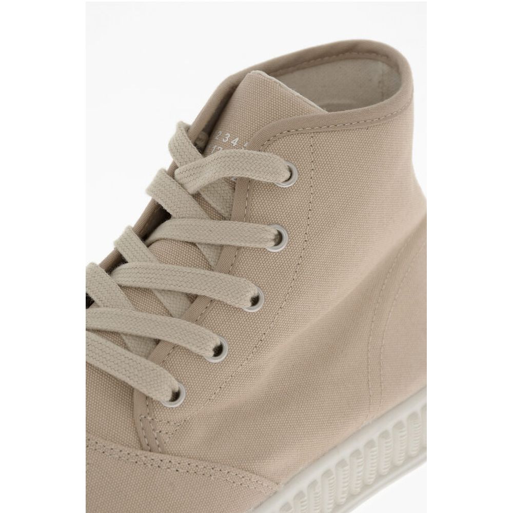 Maison Margiela MM22 Canvas High-top Sneakers with Rubber Sole