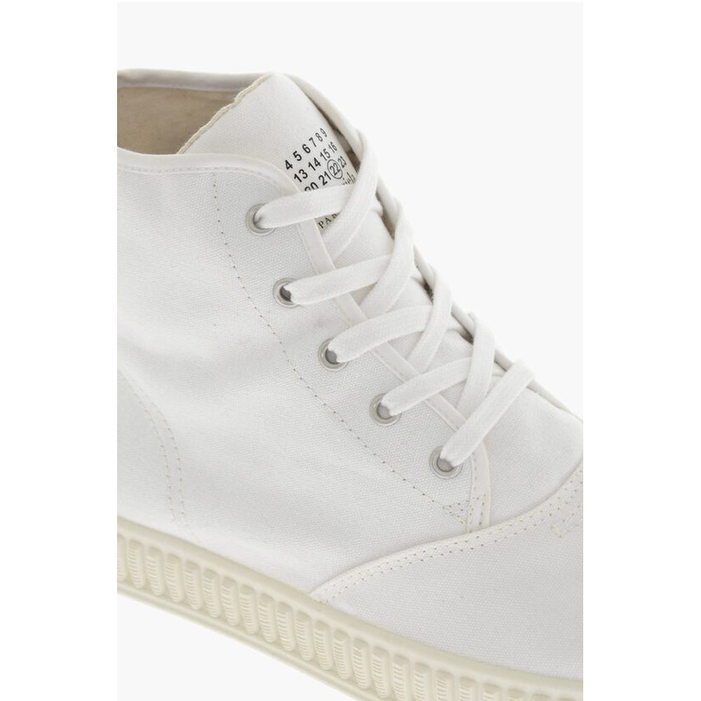 Maison Margiela MM22 Canvas High-top Sneakers with Rubber Sole