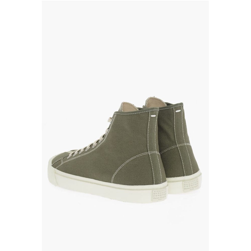Maison Margiela MM22 Canvas TABI High-Top Sneakers