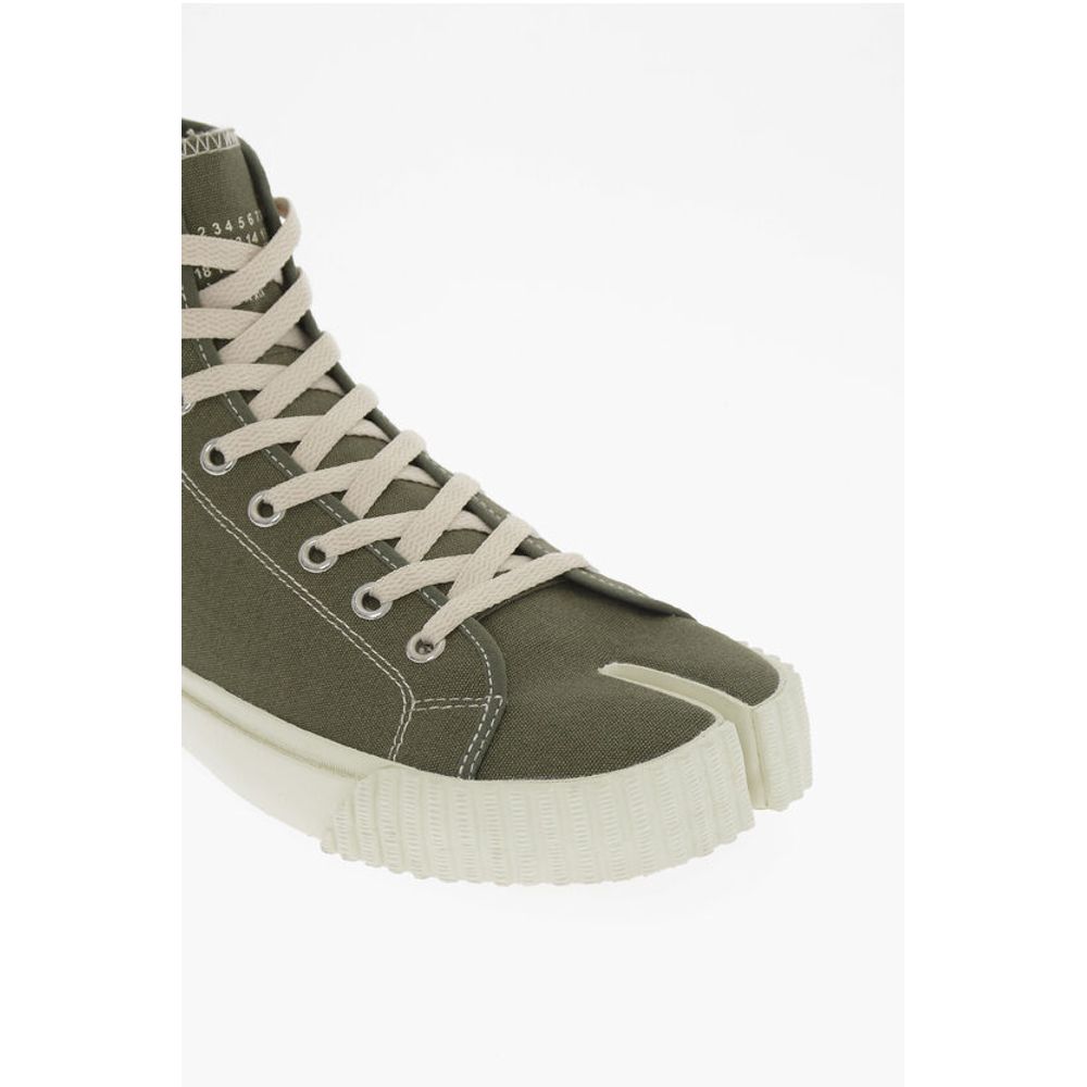 Maison Margiela MM22 Canvas TABI High-Top Sneakers