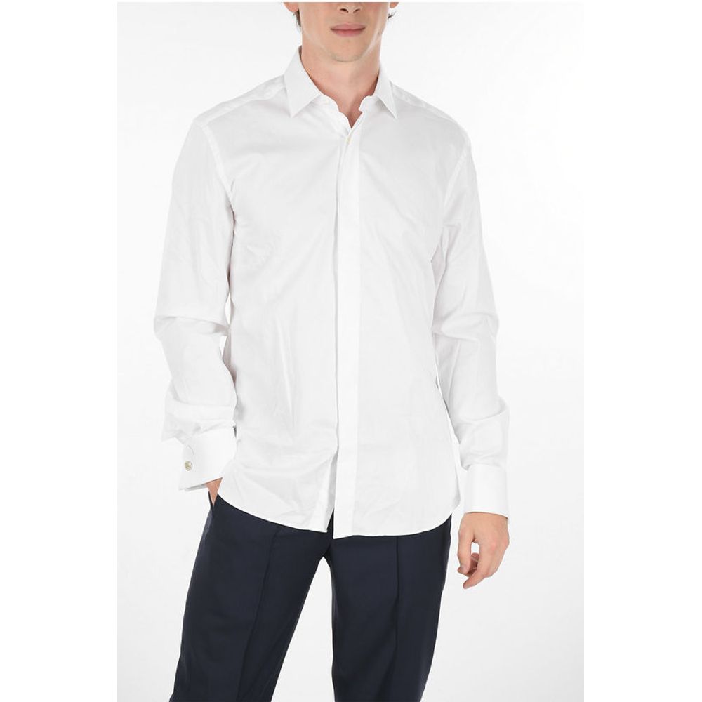Corneliani Hidden Buttoning Cotton Shirt