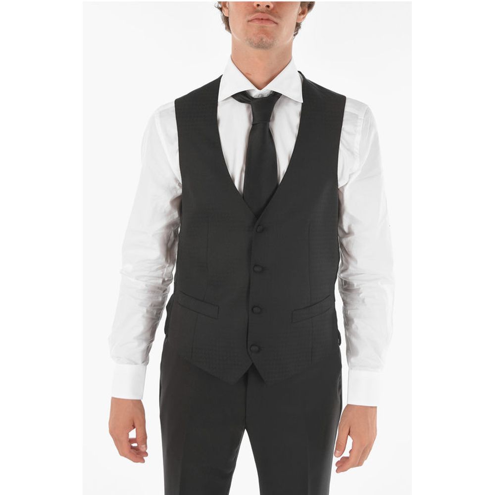 Corneliani center vent shawl lapel CERIM.ACADEMY 3 piece waistcoat suit