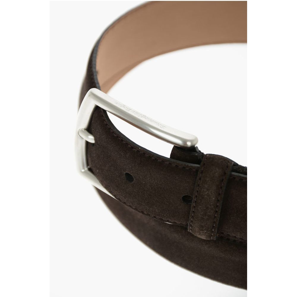 Ermenegildo Zegna 40mm Suede Leather Solid Color Belt