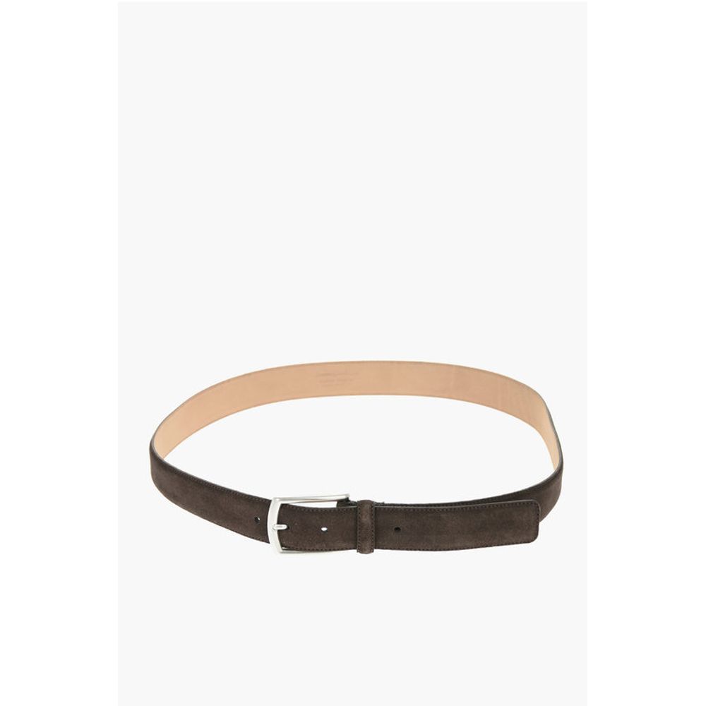 Ermenegildo Zegna 40mm Suede Leather Solid Color Belt