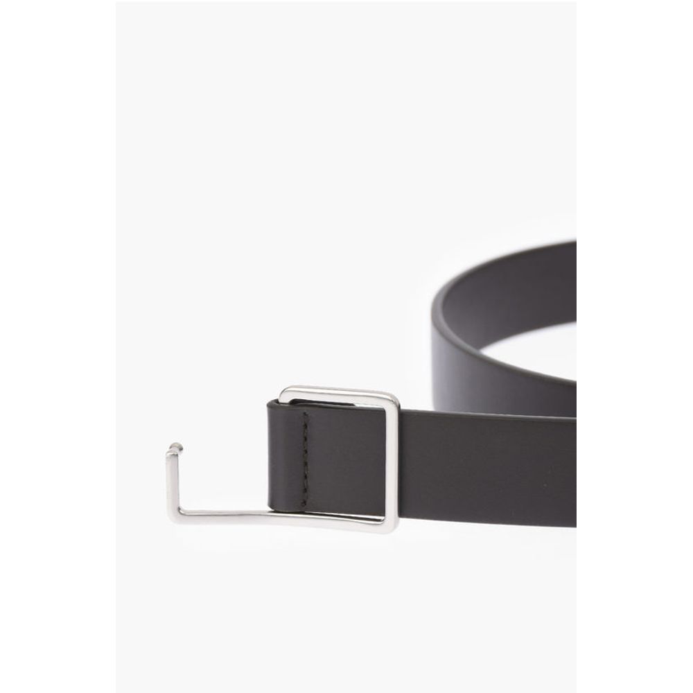Bottega Veneta Asymmetric Buckle Leather Belt