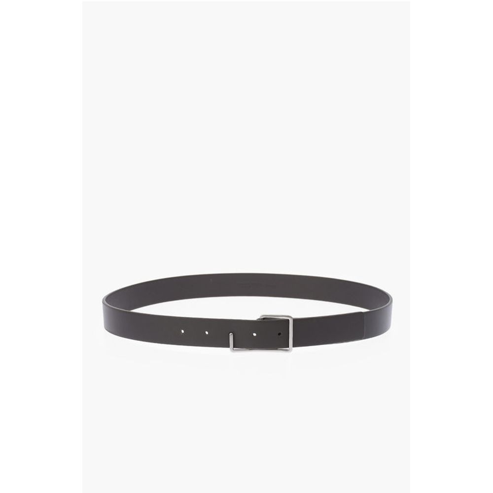 Bottega Veneta Asymmetric Buckle Leather Belt