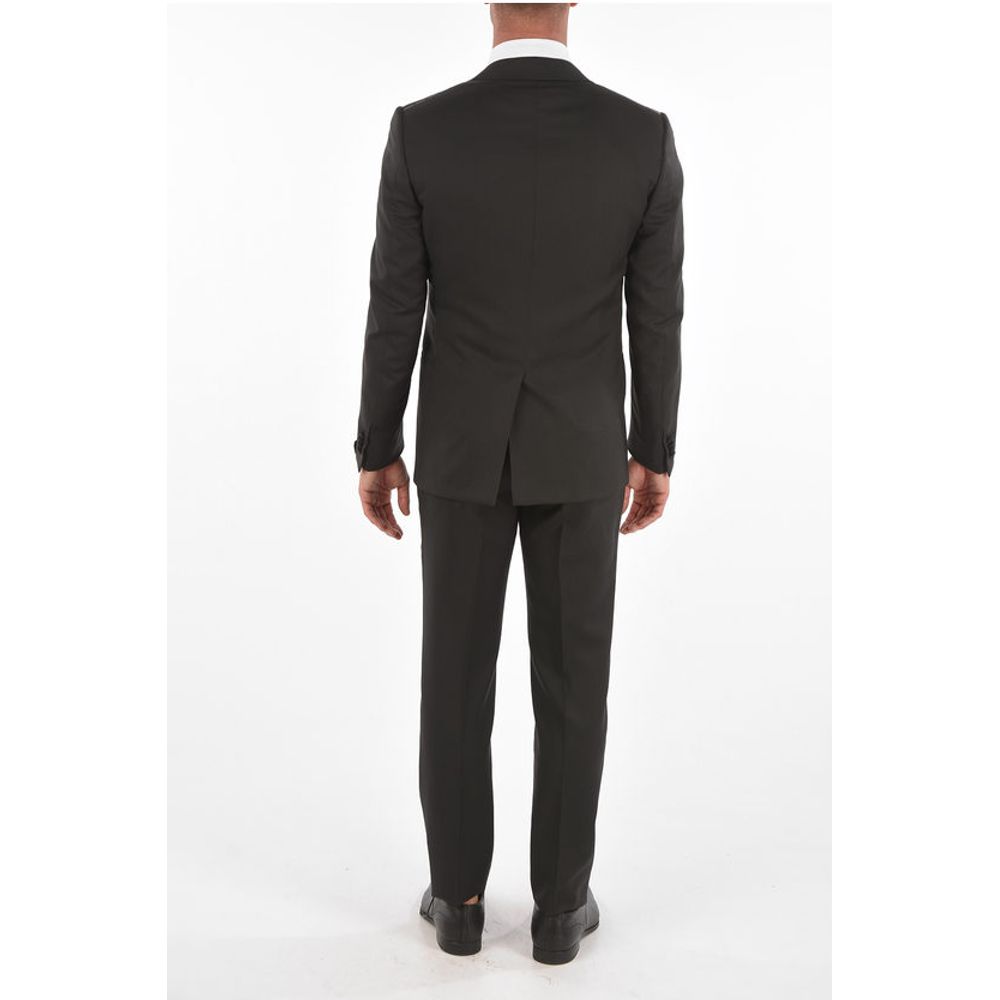 Corneliani center vent peak lapel CERIM.ACADEMY 3 piece waistcoat suit