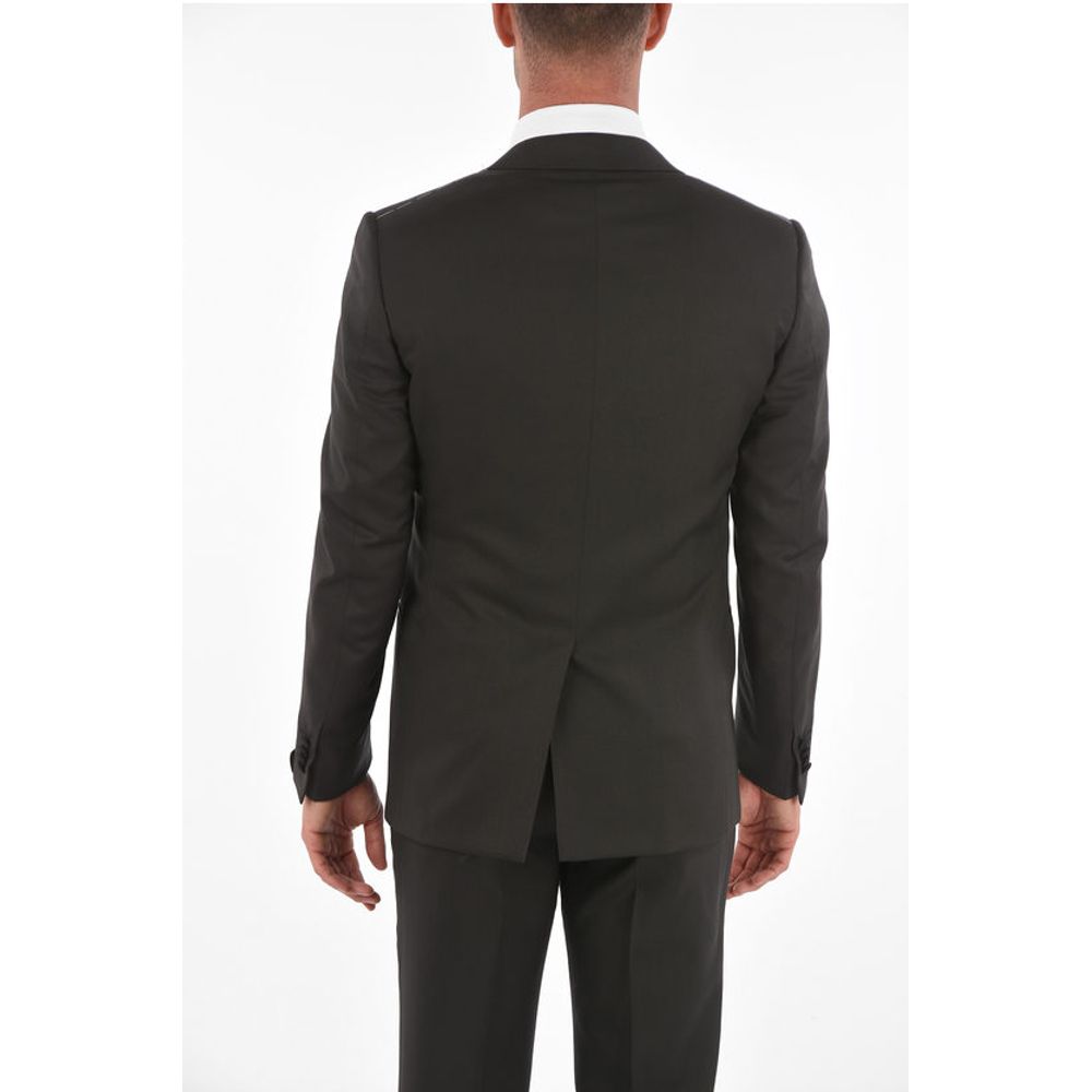 Corneliani center vent peak lapel CERIM.ACADEMY 3 piece waistcoat suit