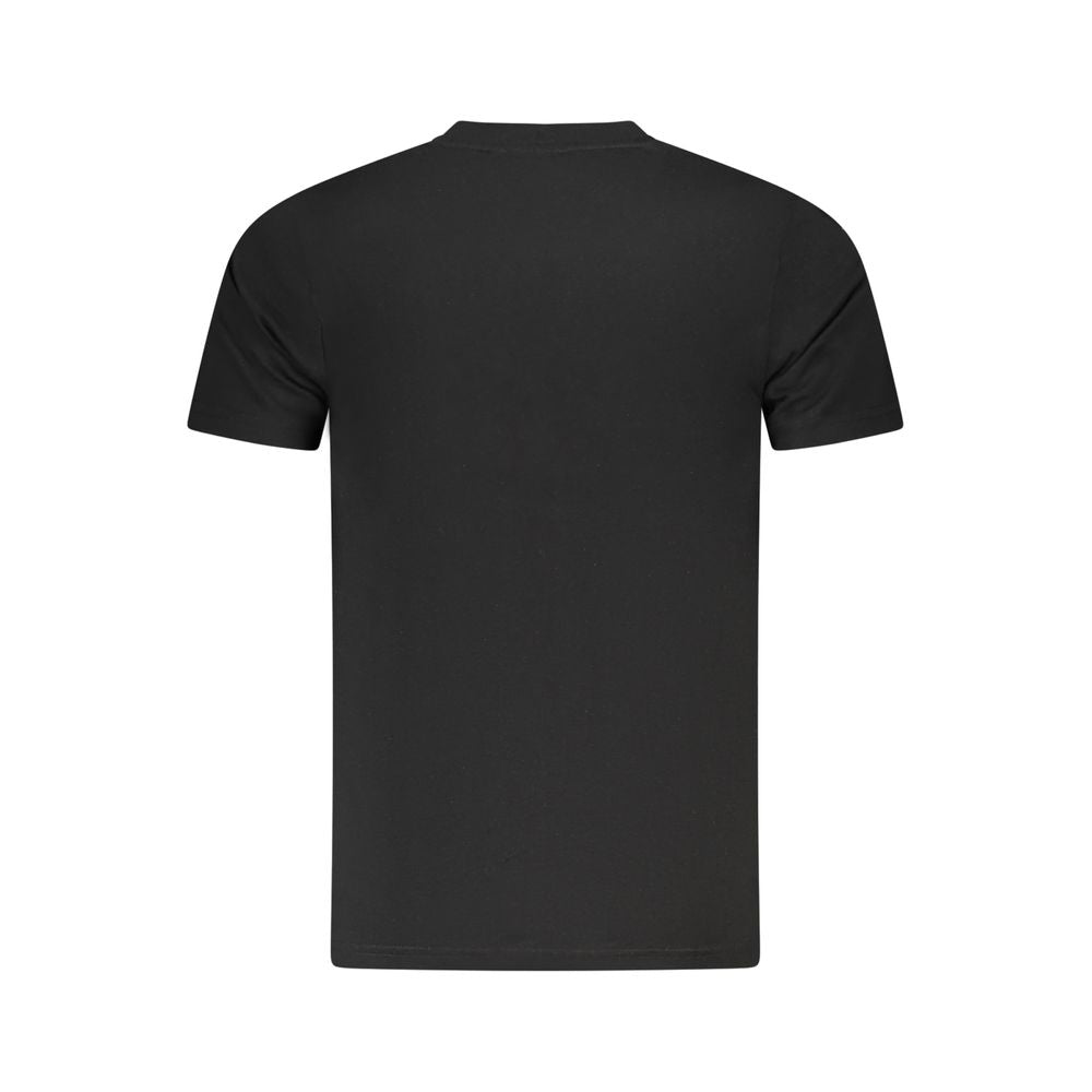 Cavalli Class Black Cotton Men T-Shirt