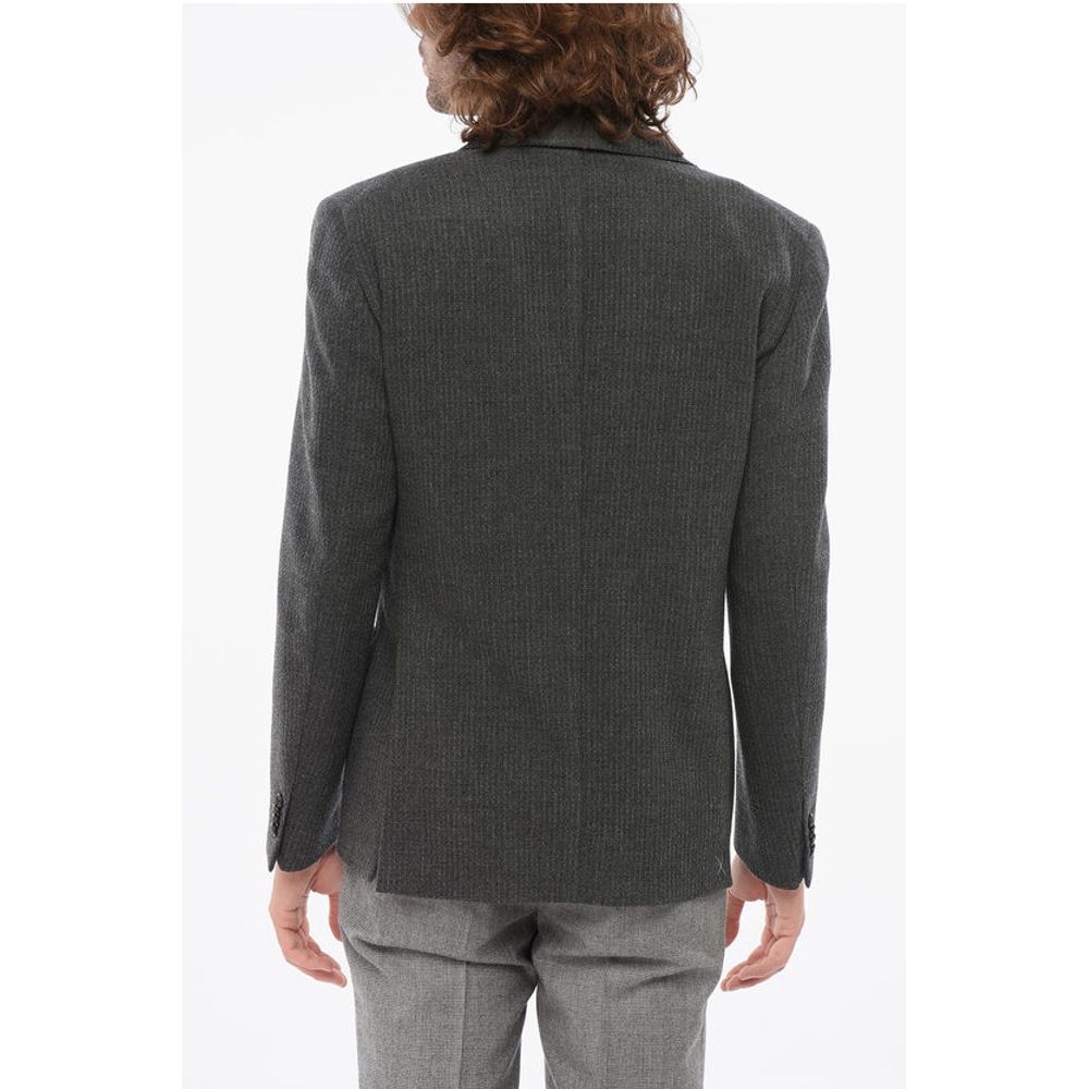 Nino Danieli CC Collection Embossed Wool REFINED Blazer with Patch Pocket