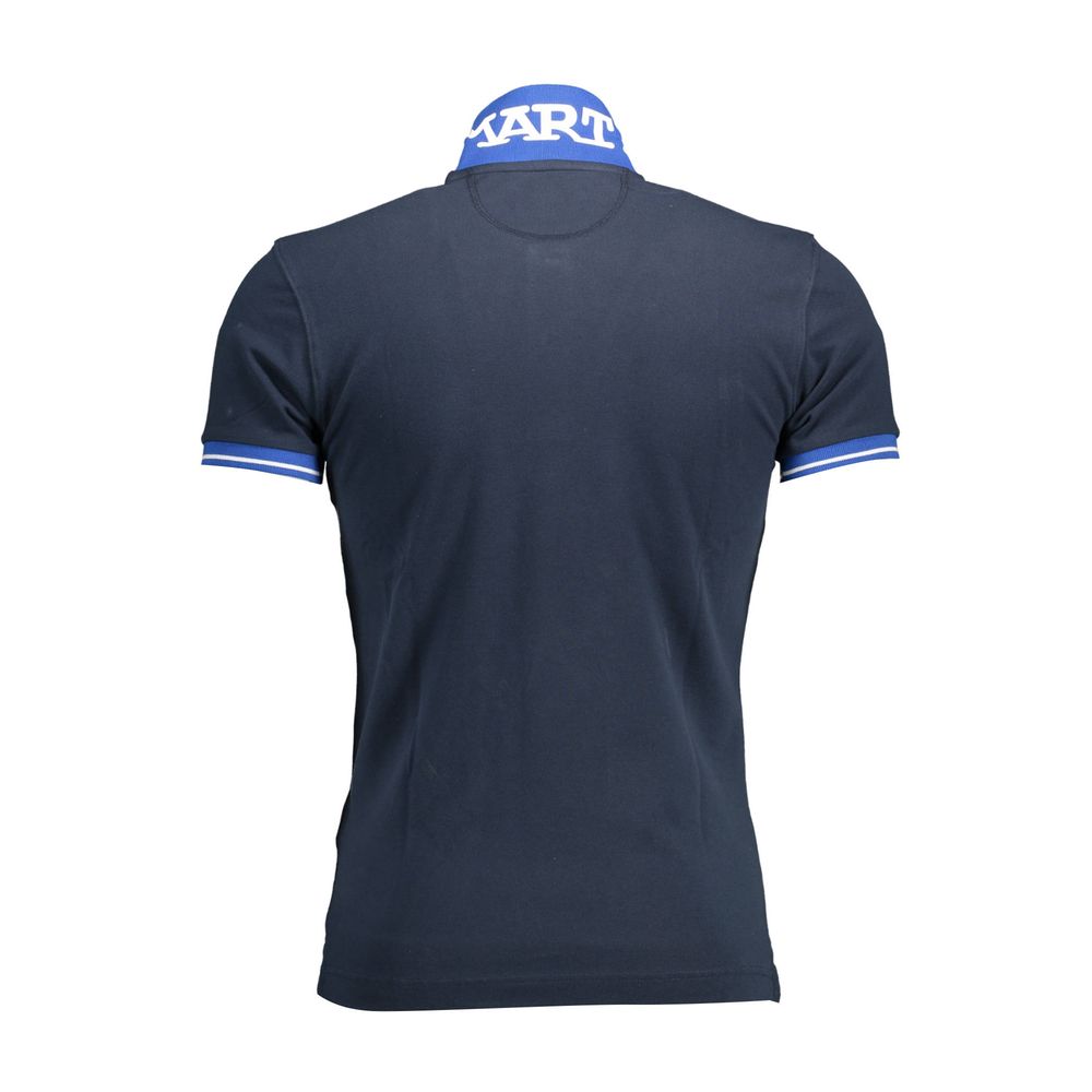La Martina Blue Cotton Polo Shirt