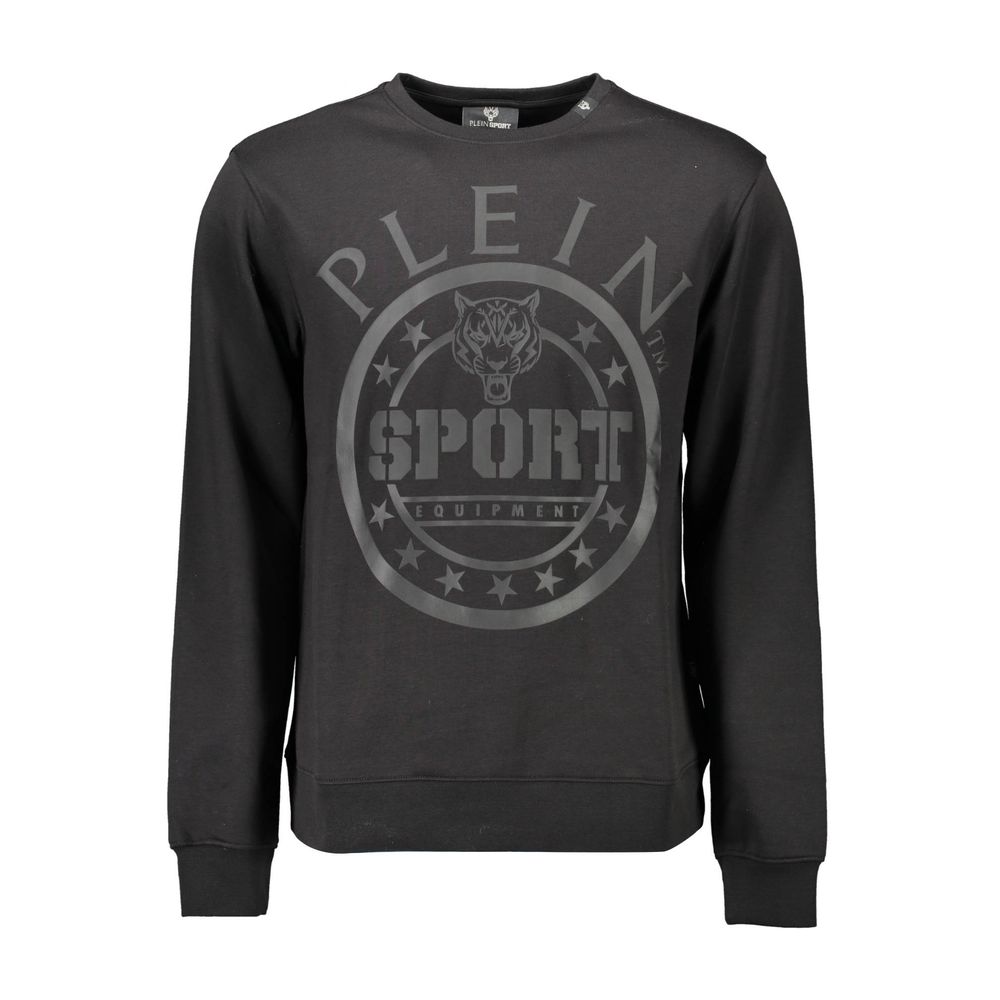 Plein Sport Black Cotton Sweater