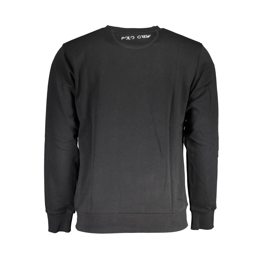 La Martina Black Cotton Sweater