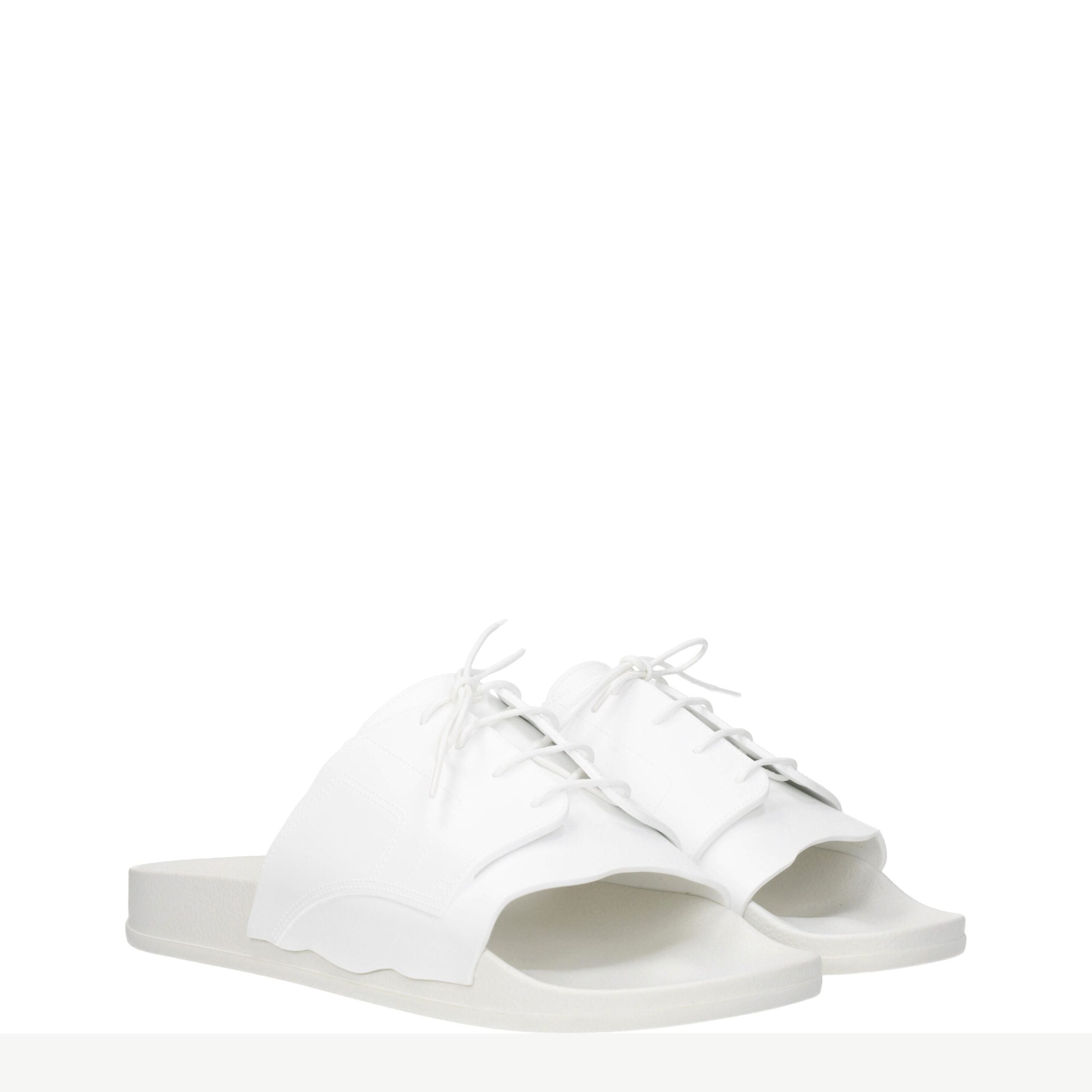 Maison Margiela White Cotton Slippers Sandals