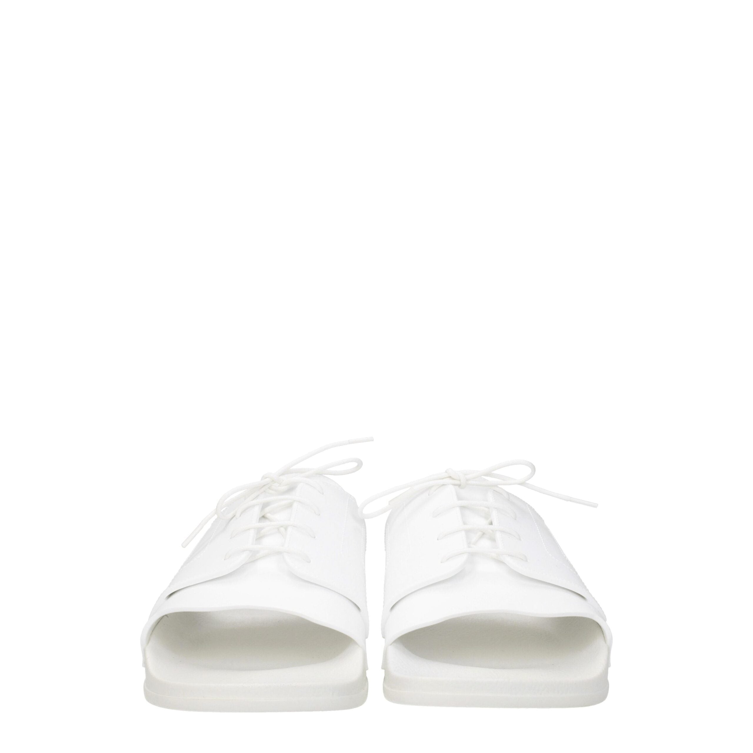 Maison Margiela White Cotton Slippers Sandals