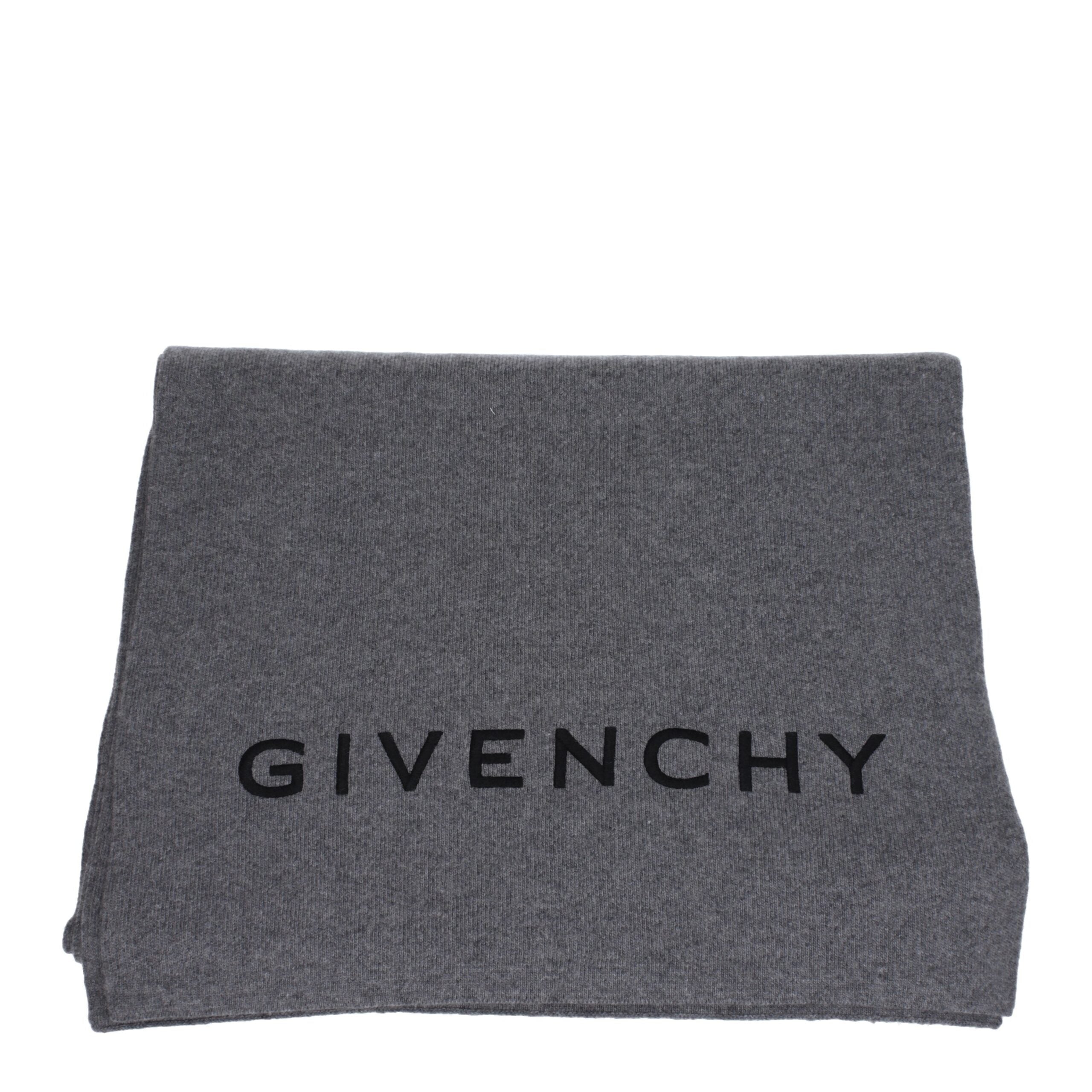 Givenchy Gray Wool Scarves