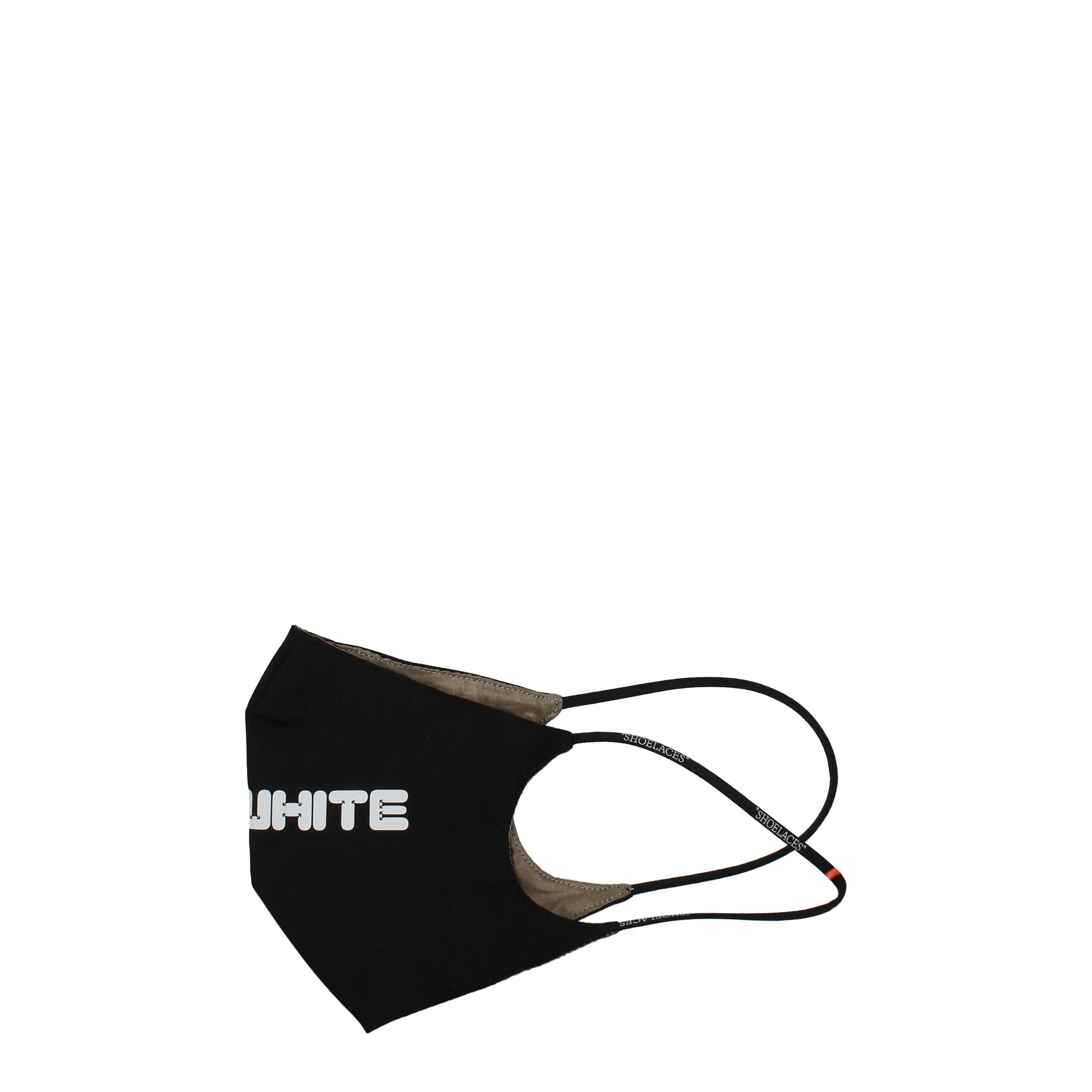 Off-White Black Cotton Facemasks