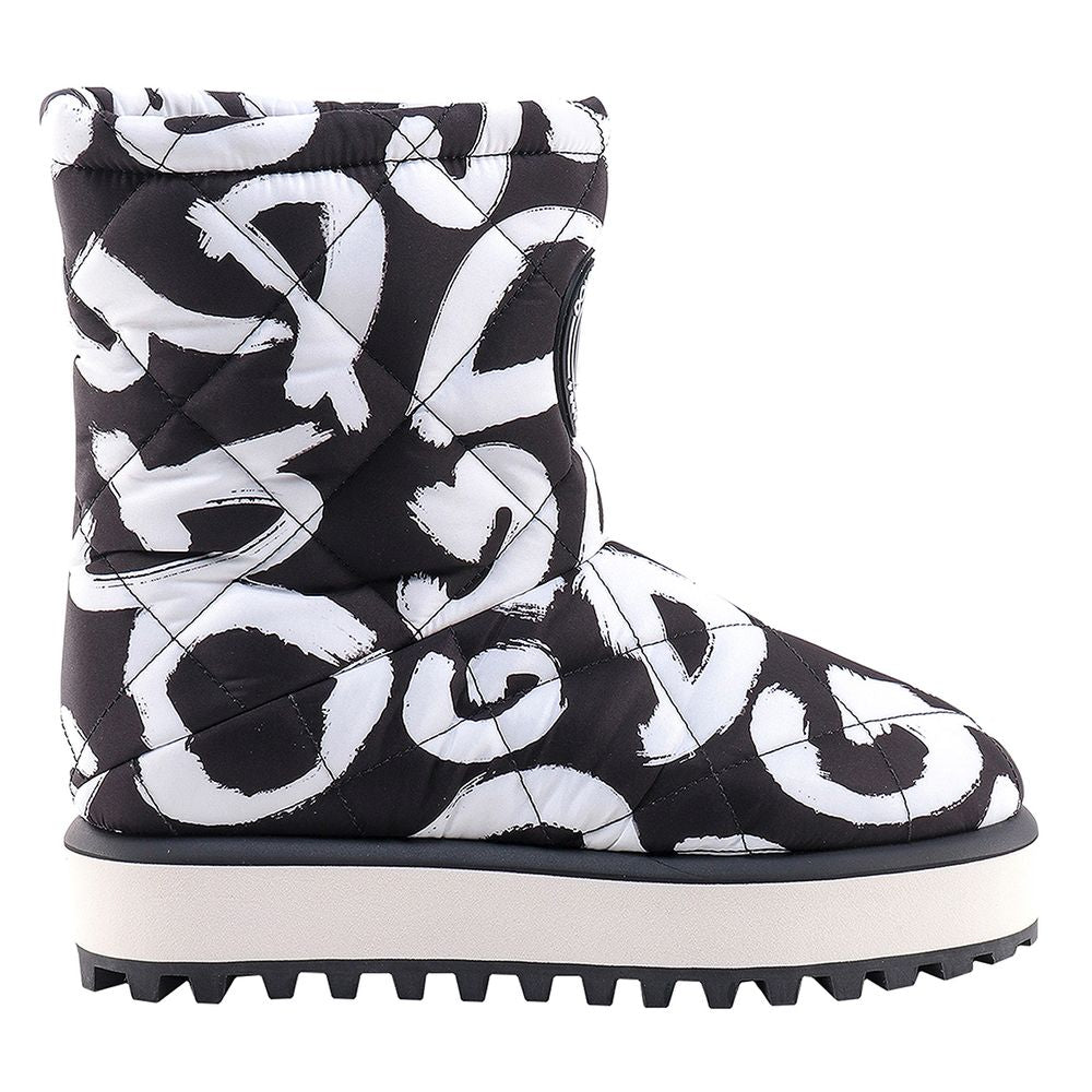 Dolce & Gabbana Black Nylon Boot