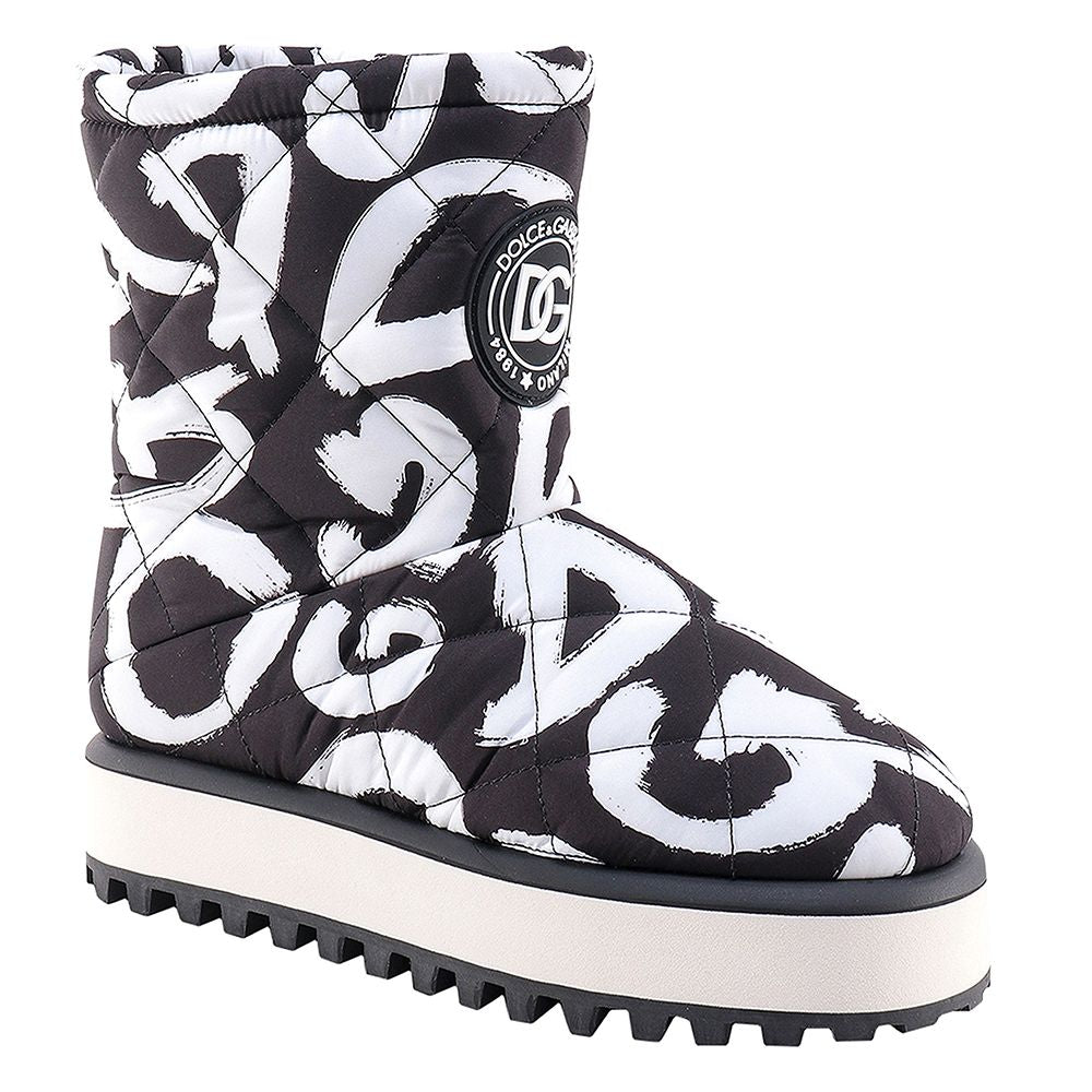 Dolce & Gabbana Black Nylon Boot