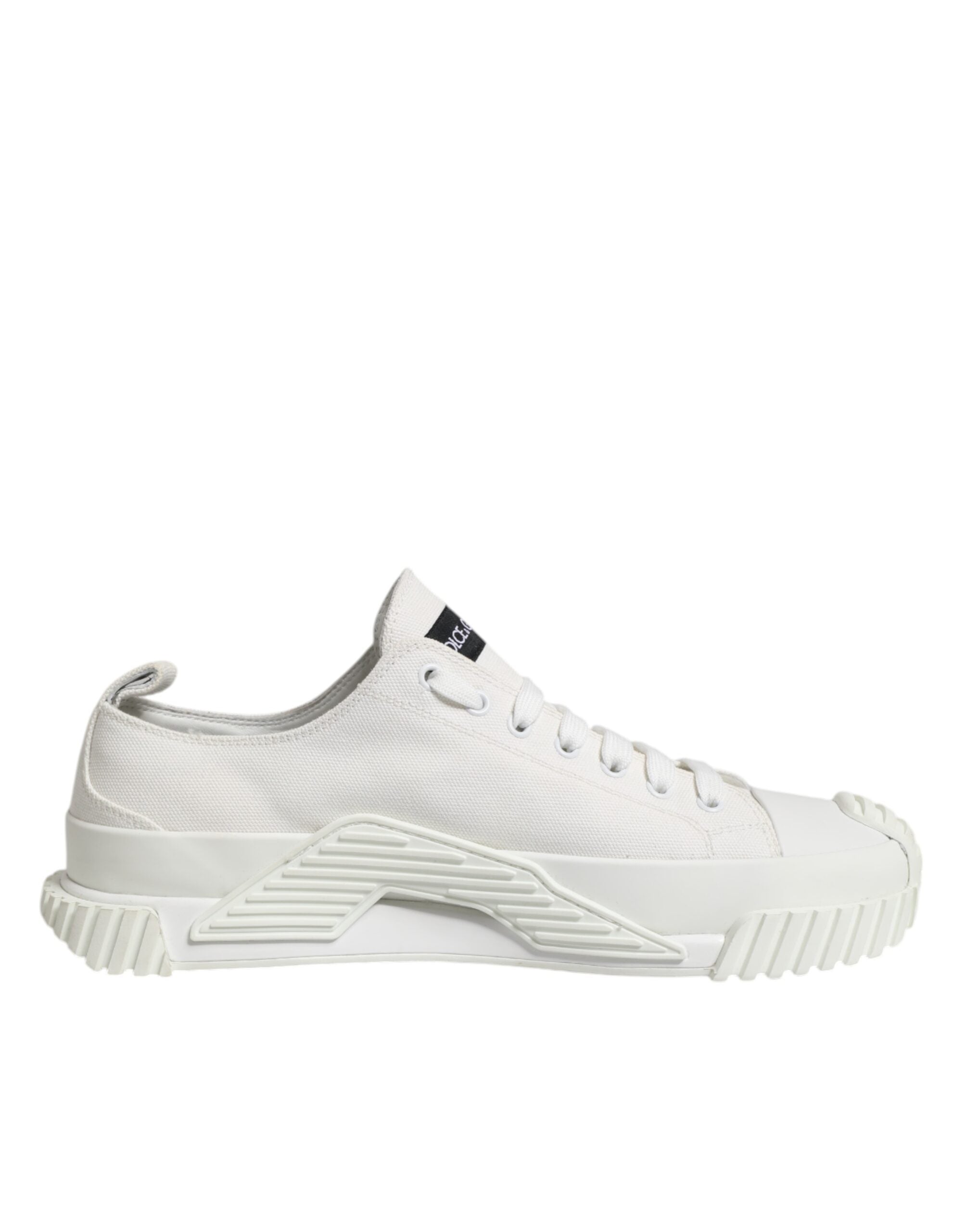 Dolce & Gabbana White Logo Graffiti Low Top Sneakers Shoes
