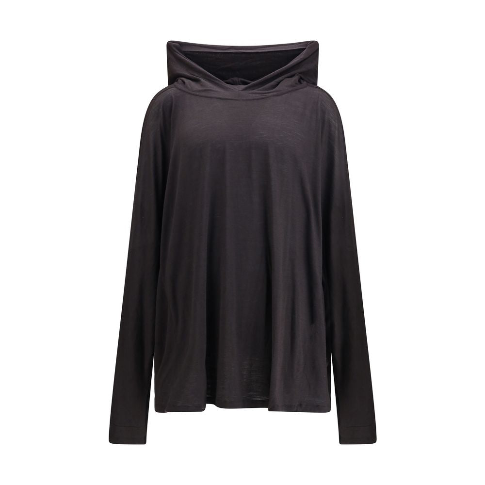 Rick Owens Long hooded T-Shirt